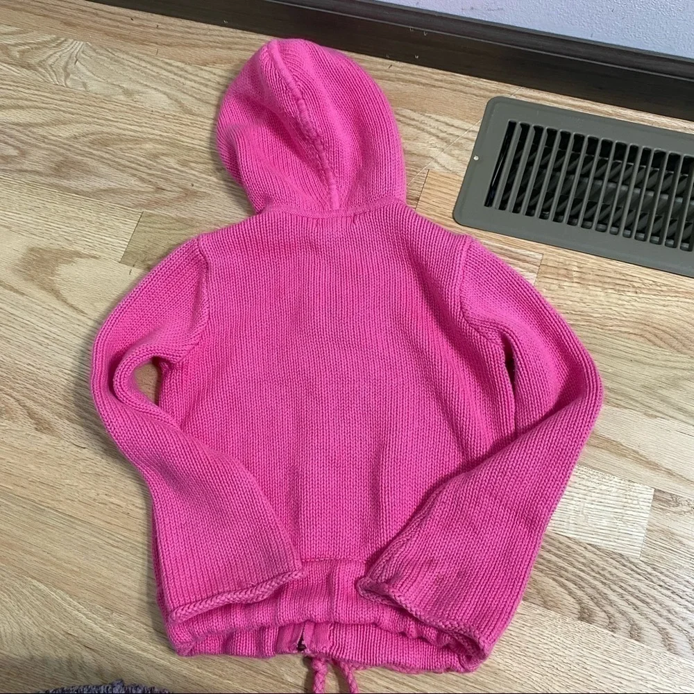 Ralph Lauren Pink Full Zip Sweatshirt Sz 5 Kids